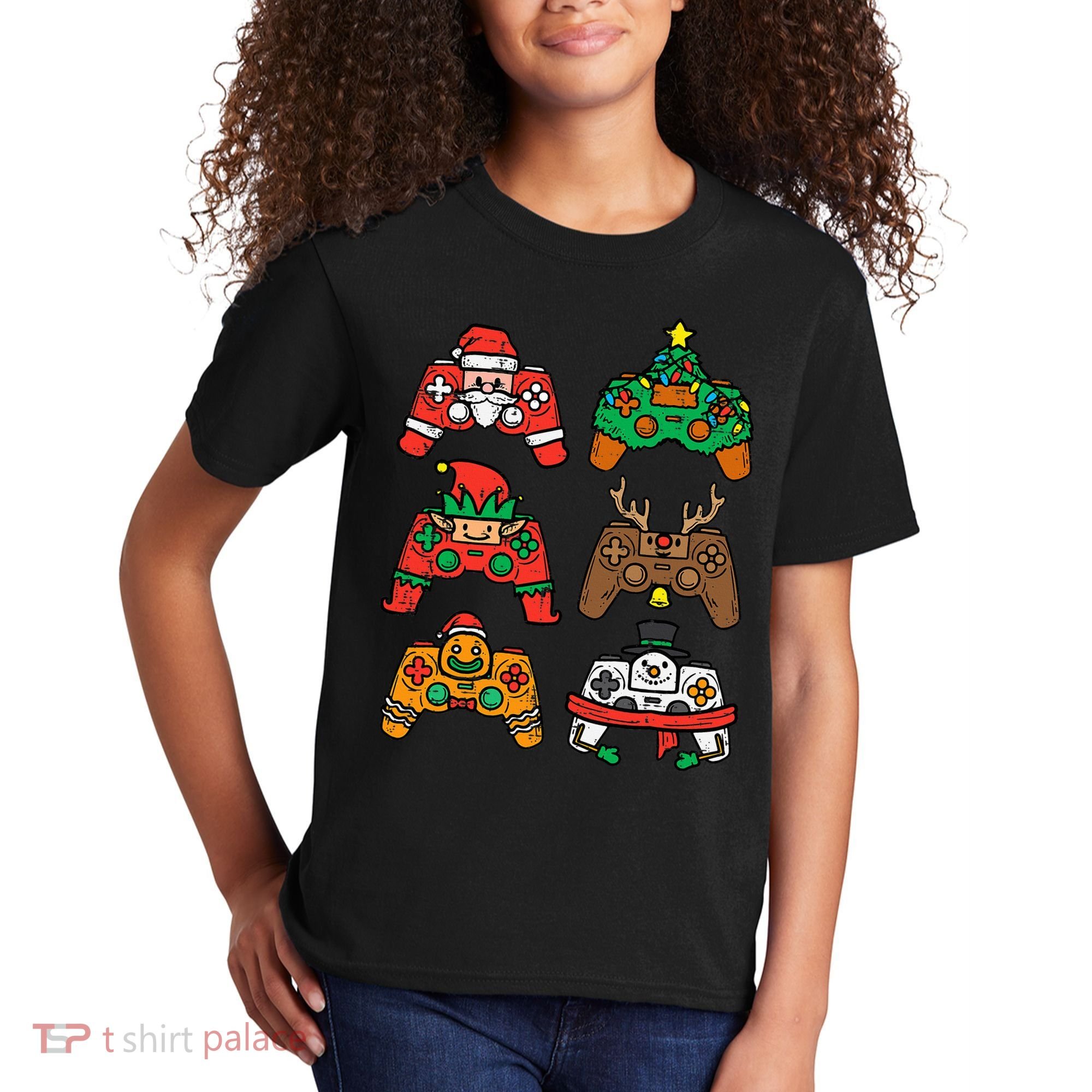 Christmas Gamer Controller Xmas Gaming  Kids T-Shirt
