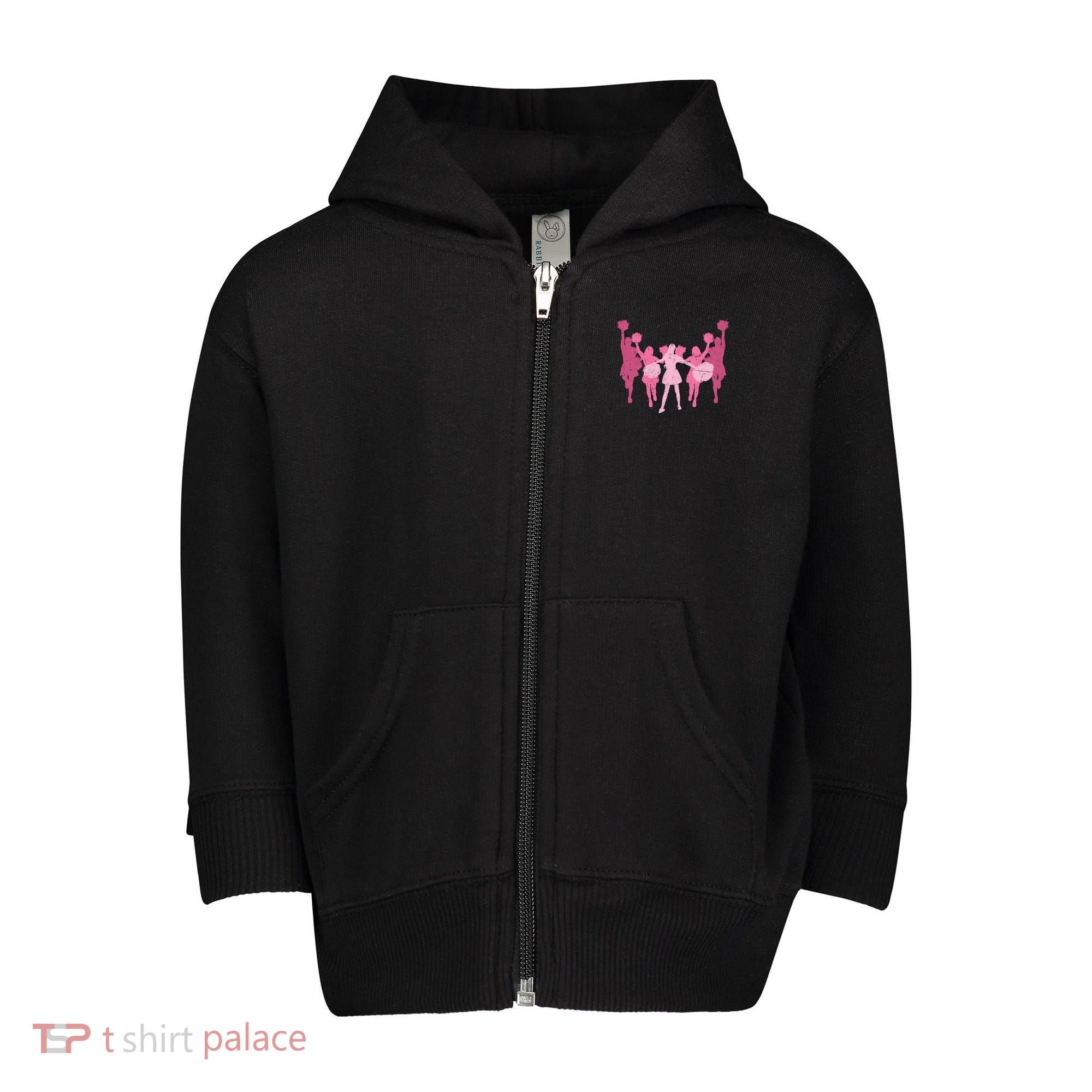 Cheerleader Girls Cheer Team Cheer Practice Cheerleading Cute Gift Toddler Zip Fleece Hoodie