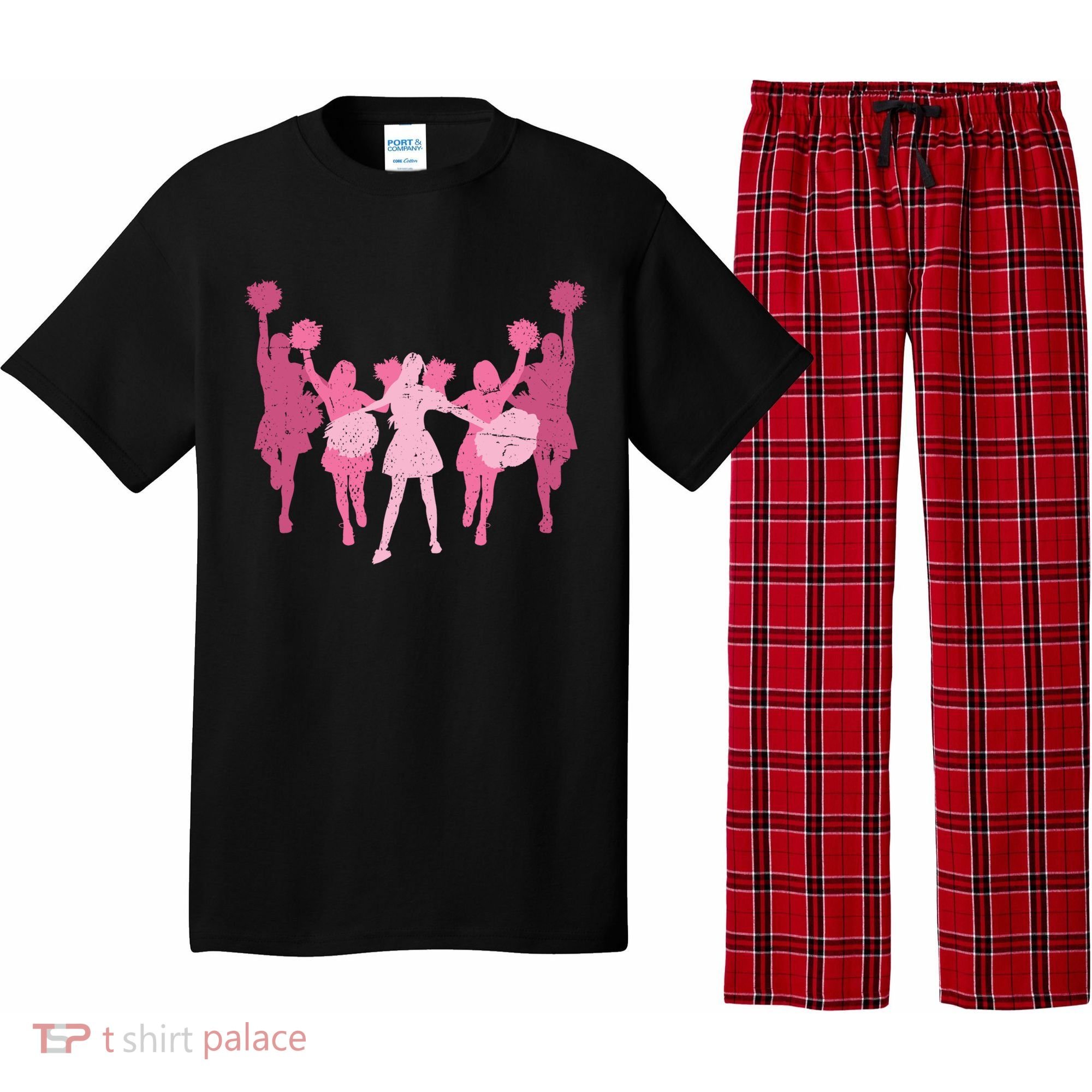 Cheerleader Girls Cheer Team Cheer Practice Cheerleading Cute Gift Pajama Set