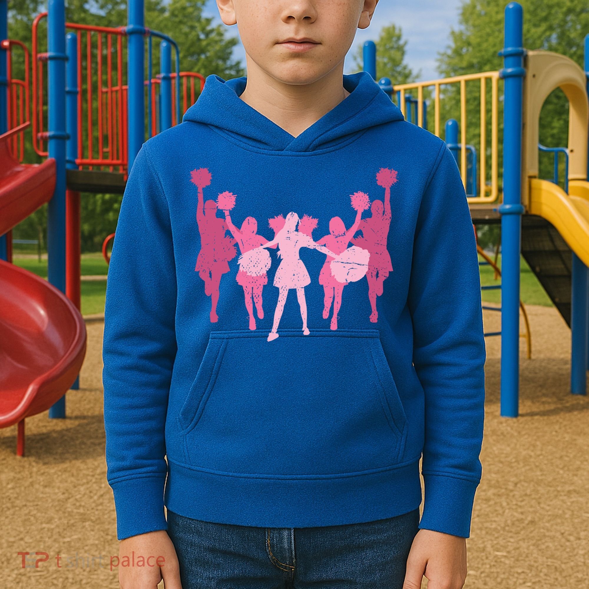 Cheerleader Girls Cheer Team Cheer Practice Cheerleading Cute Gift Kids Hoodie