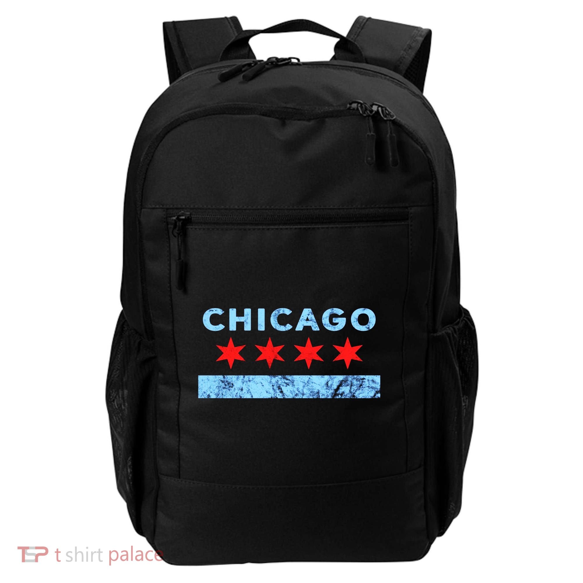 Chicago Gift Chicago Flag Backpack