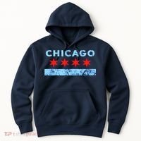 Chicago Gift Chicago Flag Hoodie thumb 0