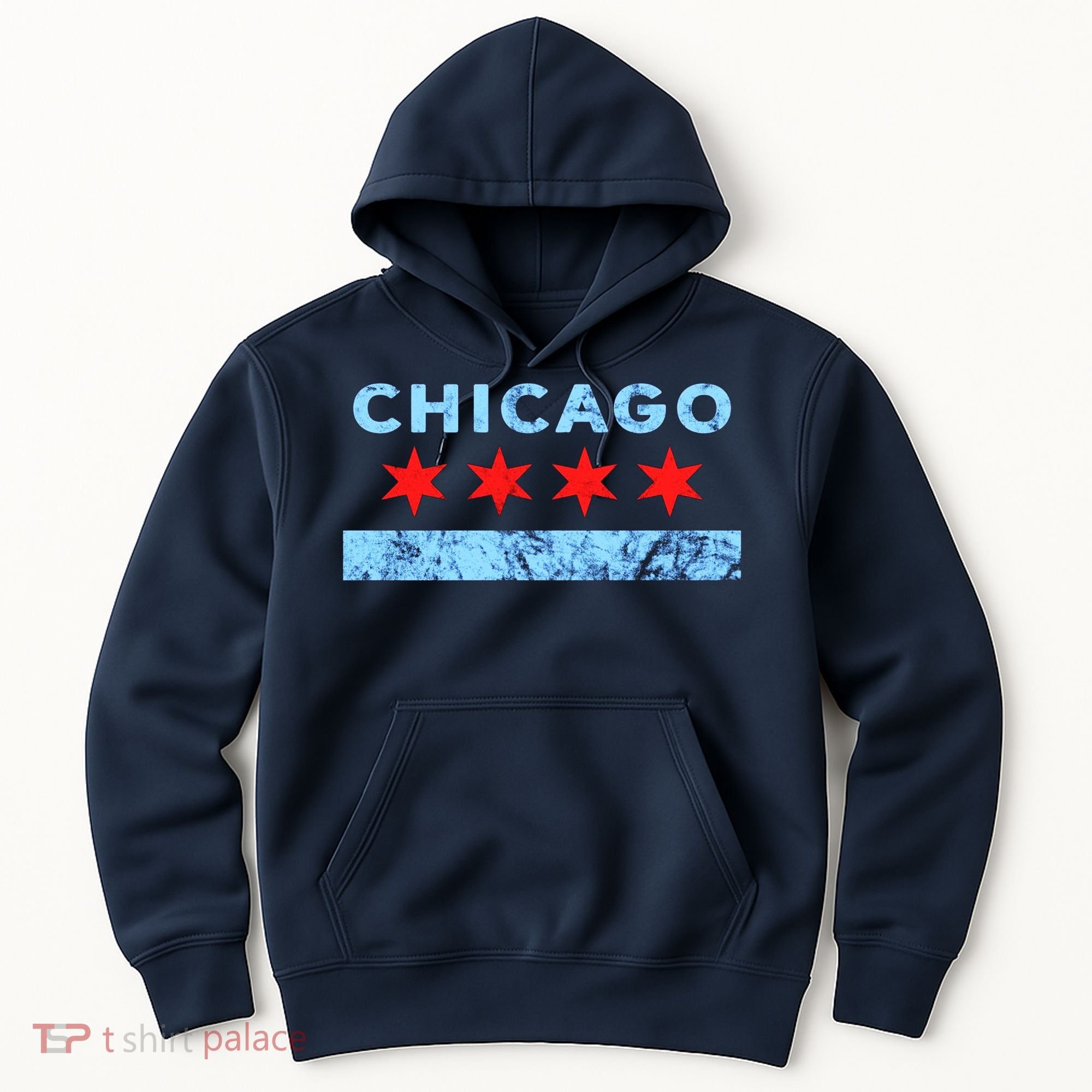Chicago Gift Chicago Flag Hoodie