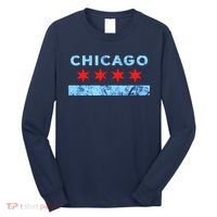 Chicago Gift Chicago Flag Long Sleeve Shirt thumb 0