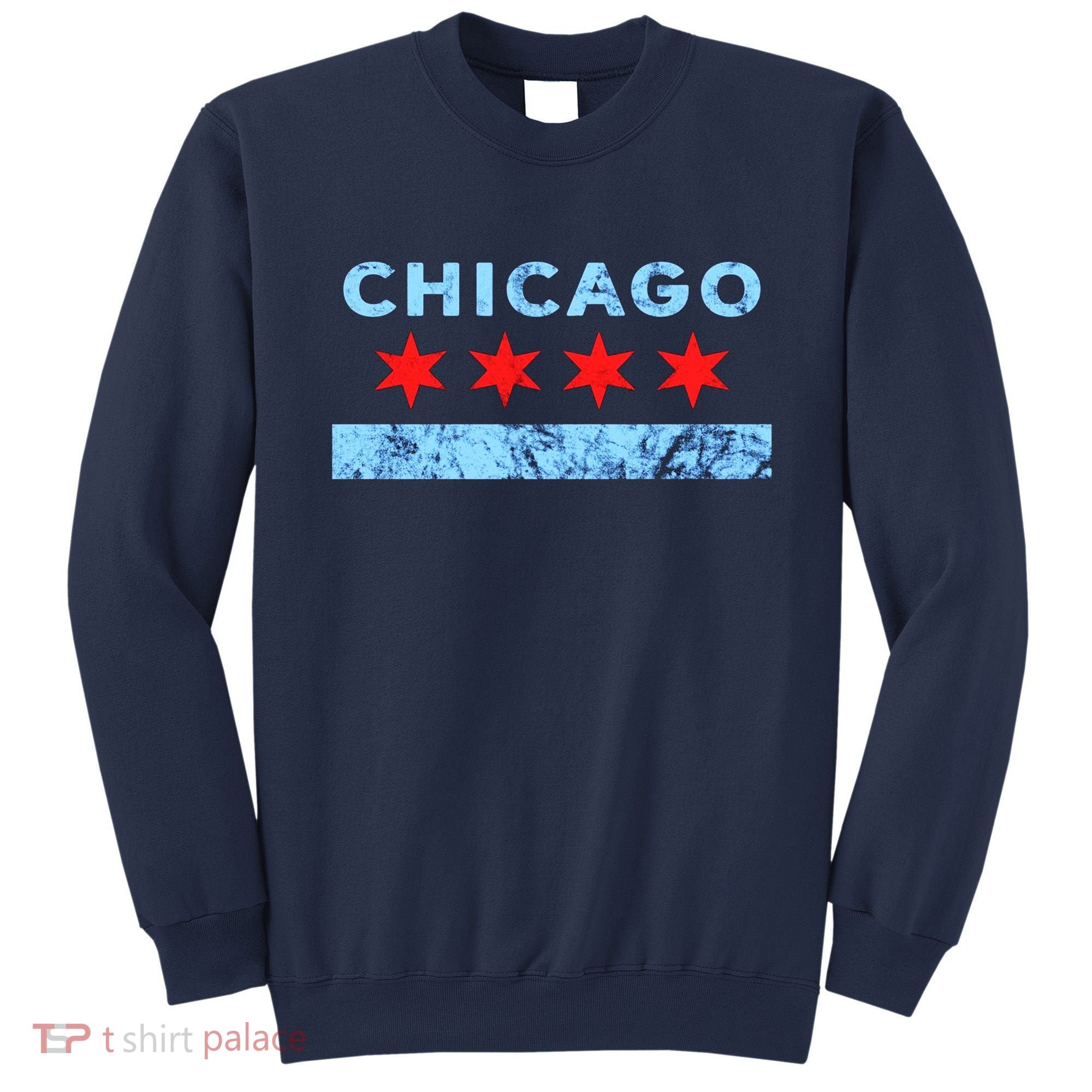 Chicago Gift Chicago Flag Sweatshirt