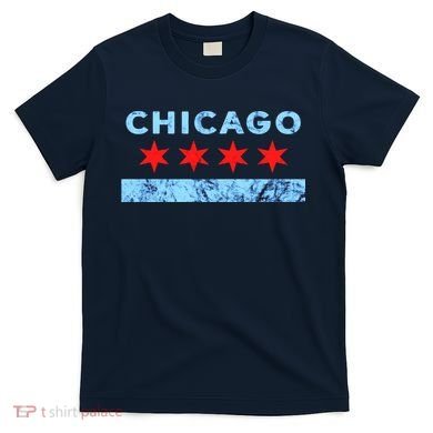 Chicago Gift Chicago Flag T-Shirt