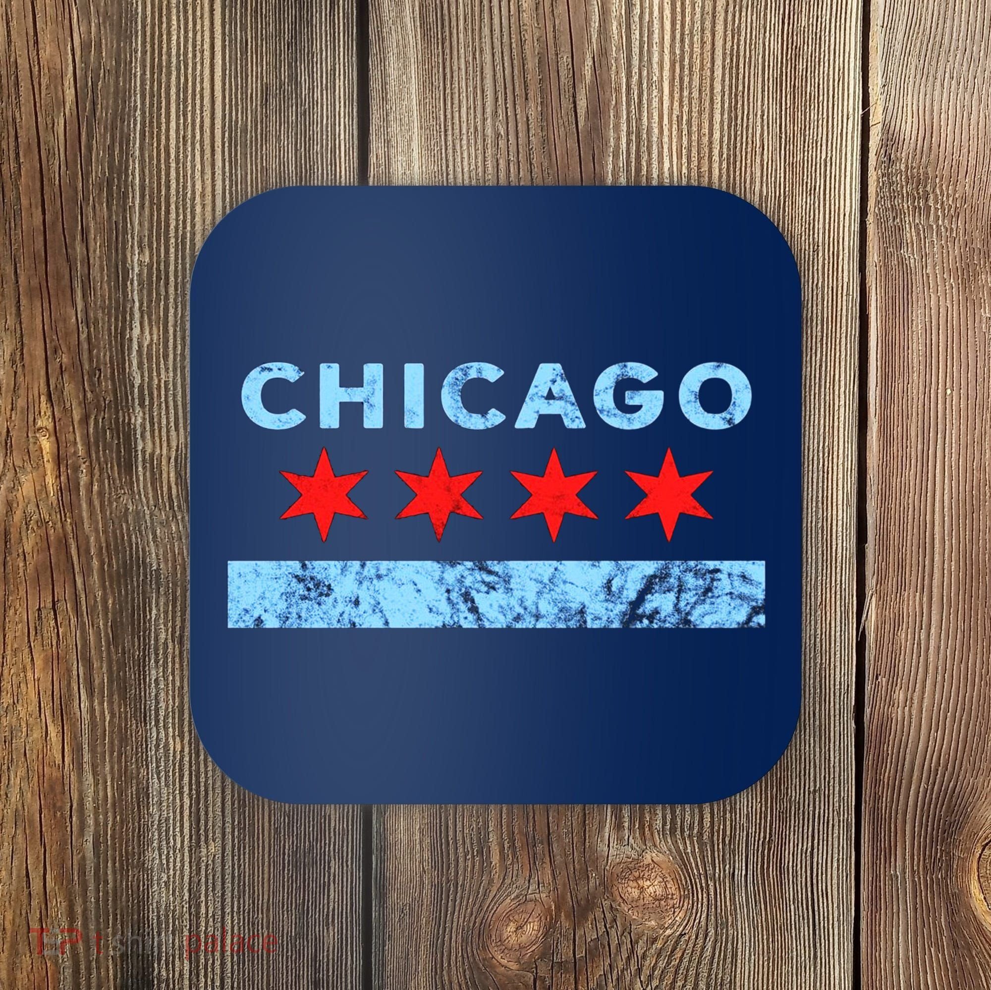 Chicago Gift Chicago Flag Coaster