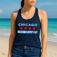 Chicago Gift Chicago Flag Women's Tank Top thumb 2