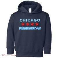 Chicago Gift Chicago Flag Toddler Hoodie thumb 0