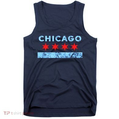 Chicago Gift Chicago Flag Tank Top