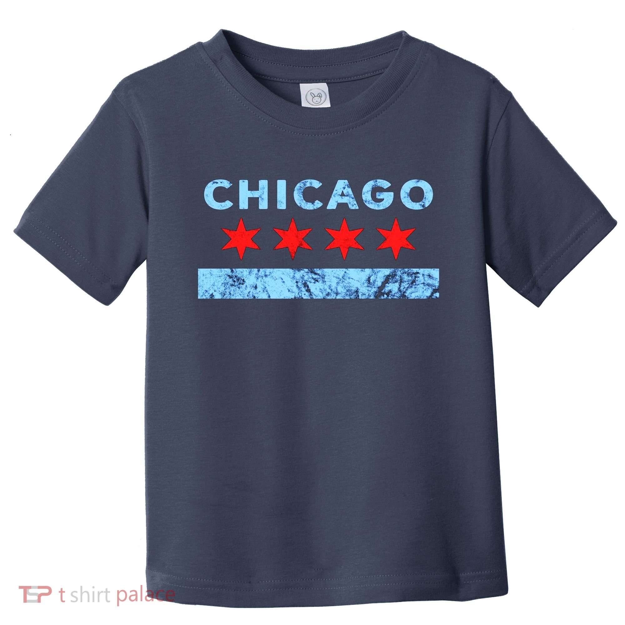 Chicago Gift Chicago Flag Toddler T-Shirt