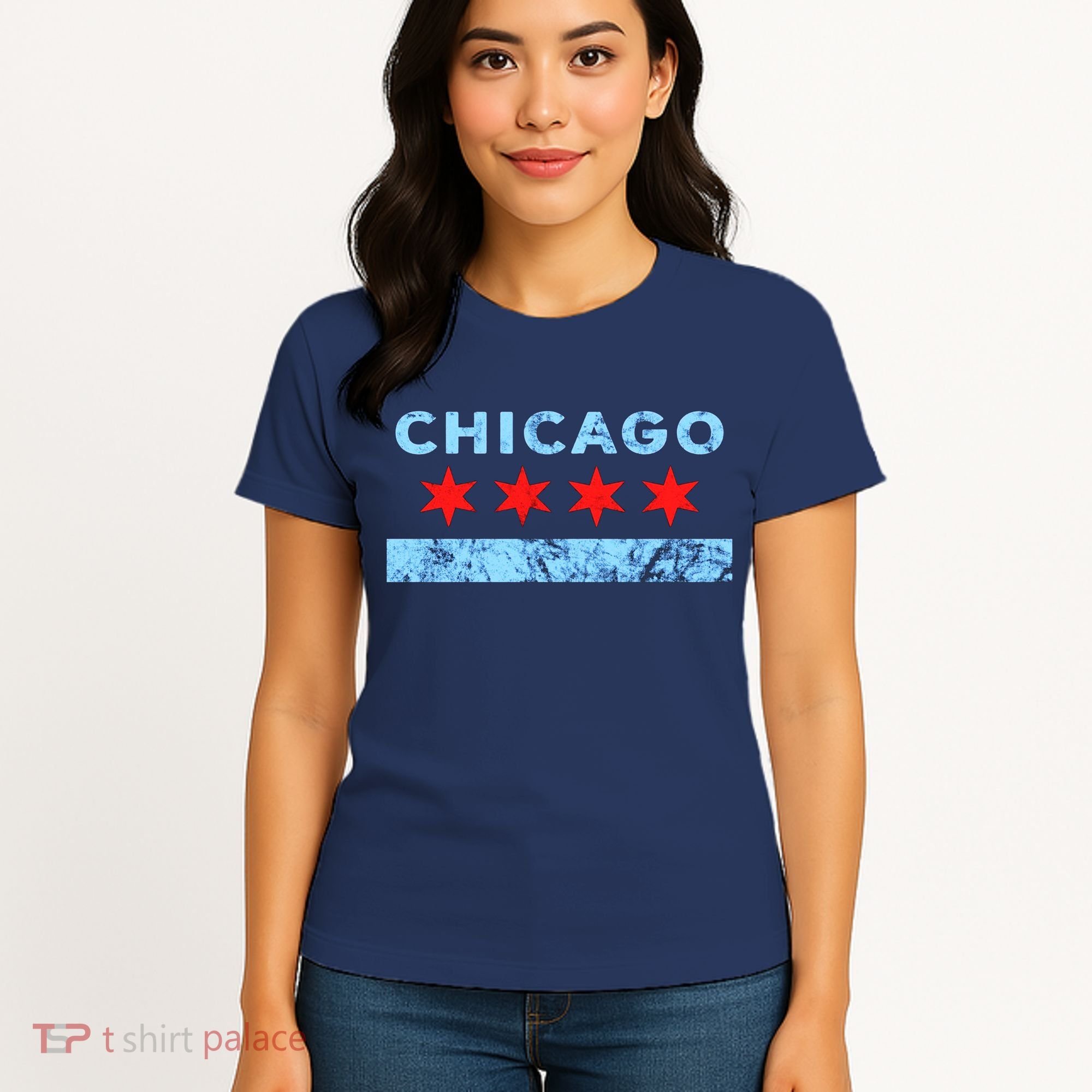 Chicago Gift Chicago Flag Women's T-Shirt