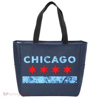 Chicago Gift Chicago Flag Tote Bag