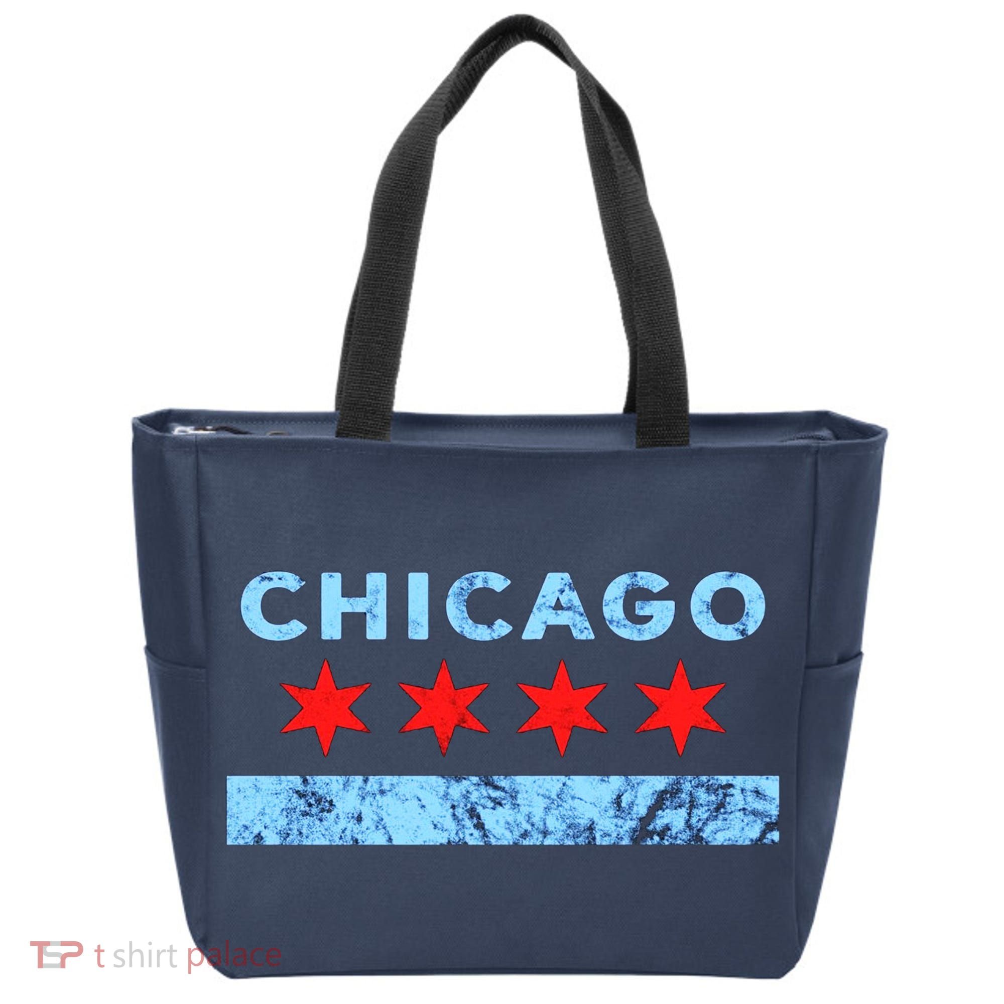 Chicago Gift Chicago Flag Tote Bag