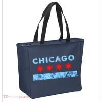Chicago Gift Chicago Flag Tote Bag thumb 2