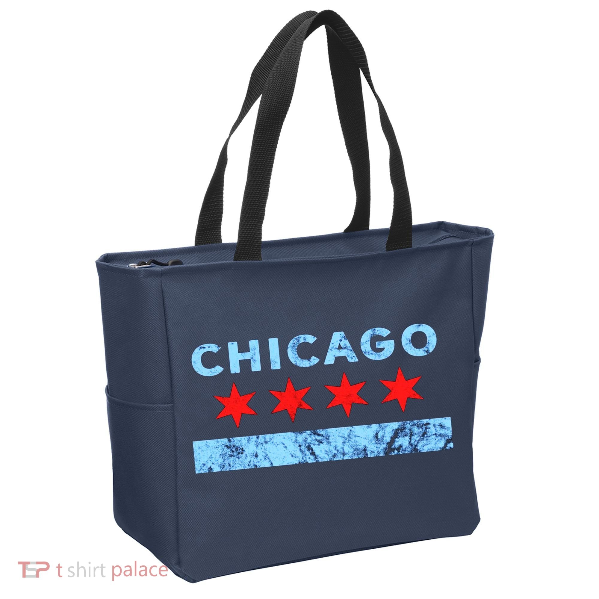 Chicago Gift Chicago Flag Tote Bag
