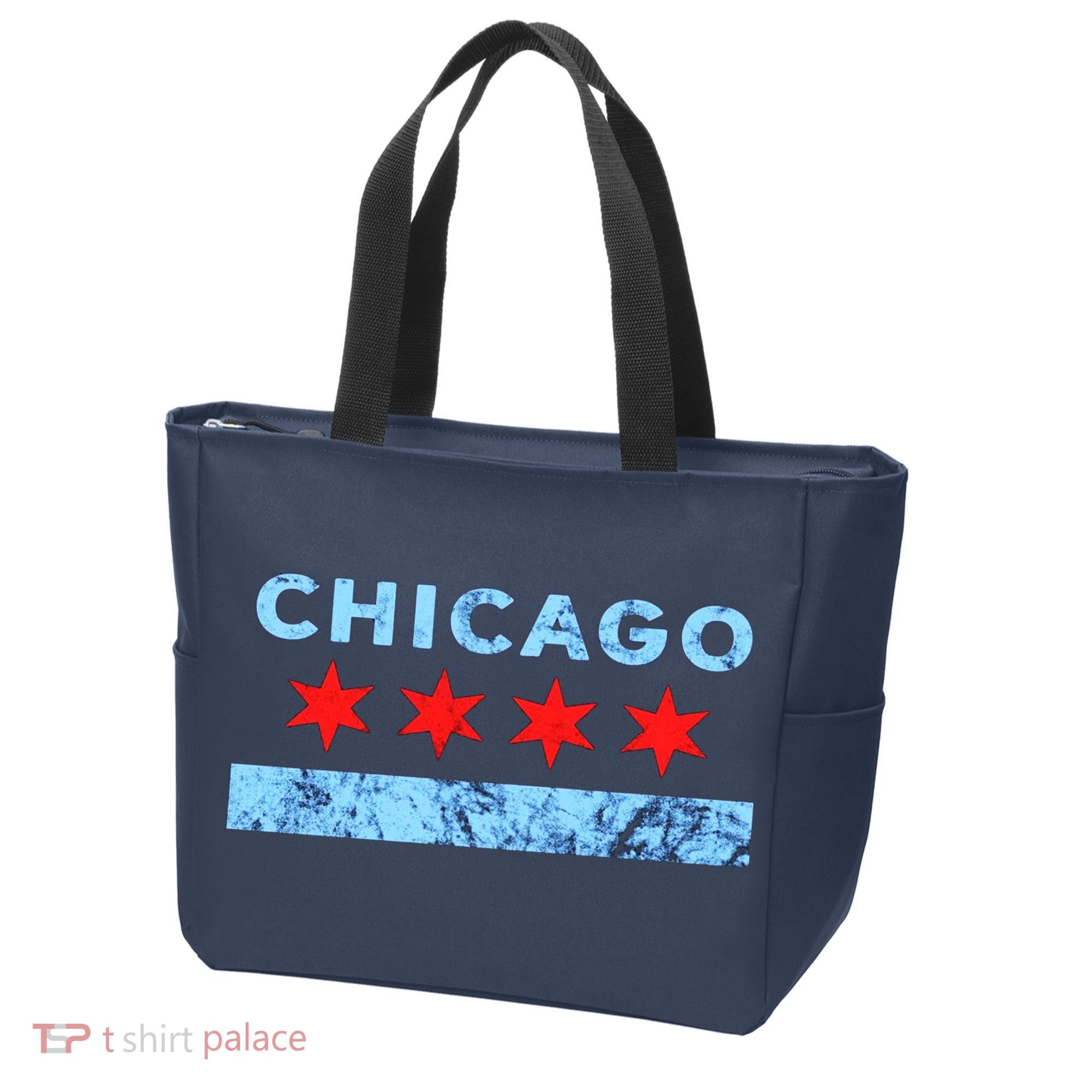 Chicago Gift Chicago Flag Tote Bag