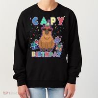 Capybara Gifts, Capy Birthday, Happy Birthday Capybara Women's Sweatshirt thumb 0