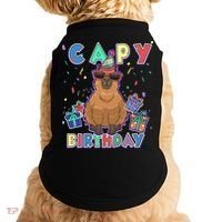 Capybara Gifts, Capy Birthday, Happy Birthday Capybara Doggie Tank thumb 0