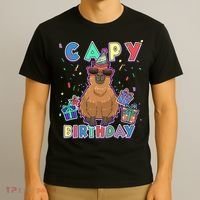 Capybara Gifts, Capy Birthday, Happy Birthday Capybara T-Shirt thumb 3