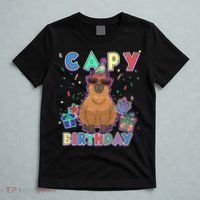 Capybara Gifts, Capy Birthday, Happy Birthday Capybara T-Shirt thumb 5