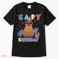 Capybara Gifts, Capy Birthday, Happy Birthday Capybara Tall T-Shirt thumb 0