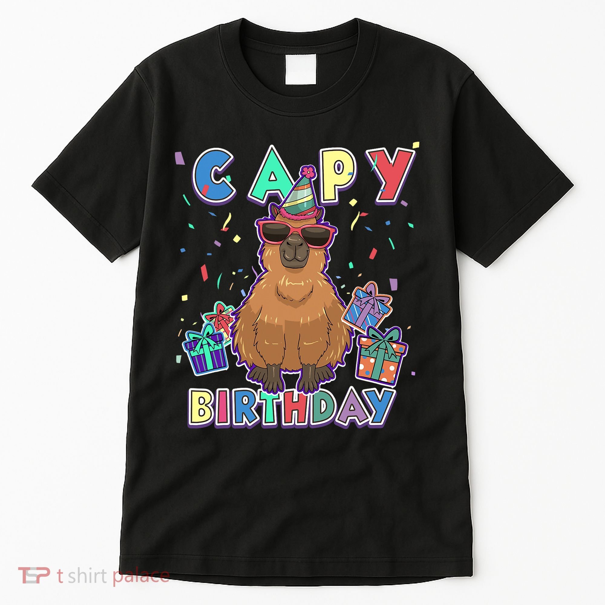 Capybara Gifts, Capy Birthday, Happy Birthday Capybara Tall T-Shirt