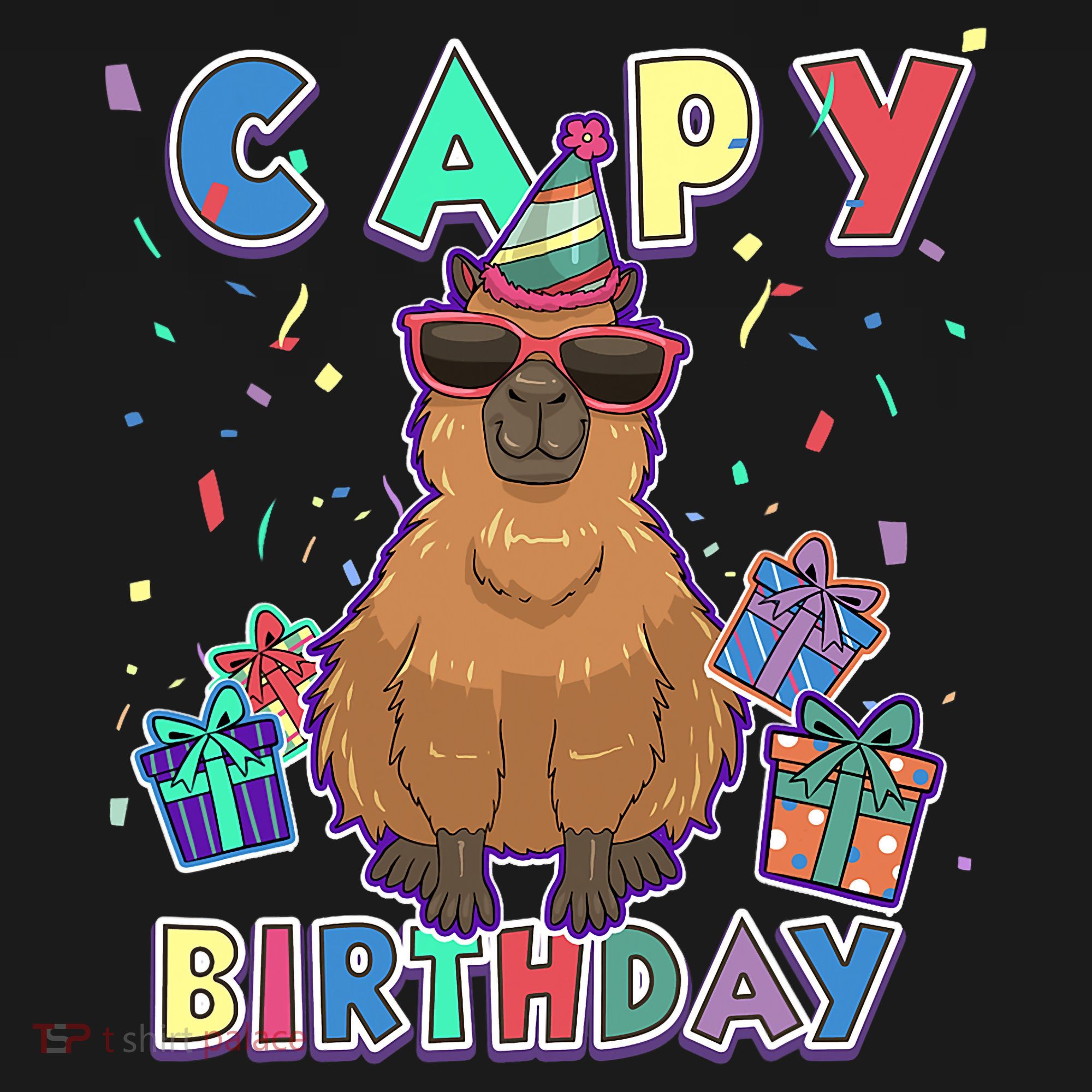 Capybara Gifts, Capy Birthday, Happy Birthday Capybara Women's Hoodie