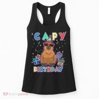 Capybara Gifts, Capy Birthday, Happy Birthday Capybara Women's Tank Top thumb 0