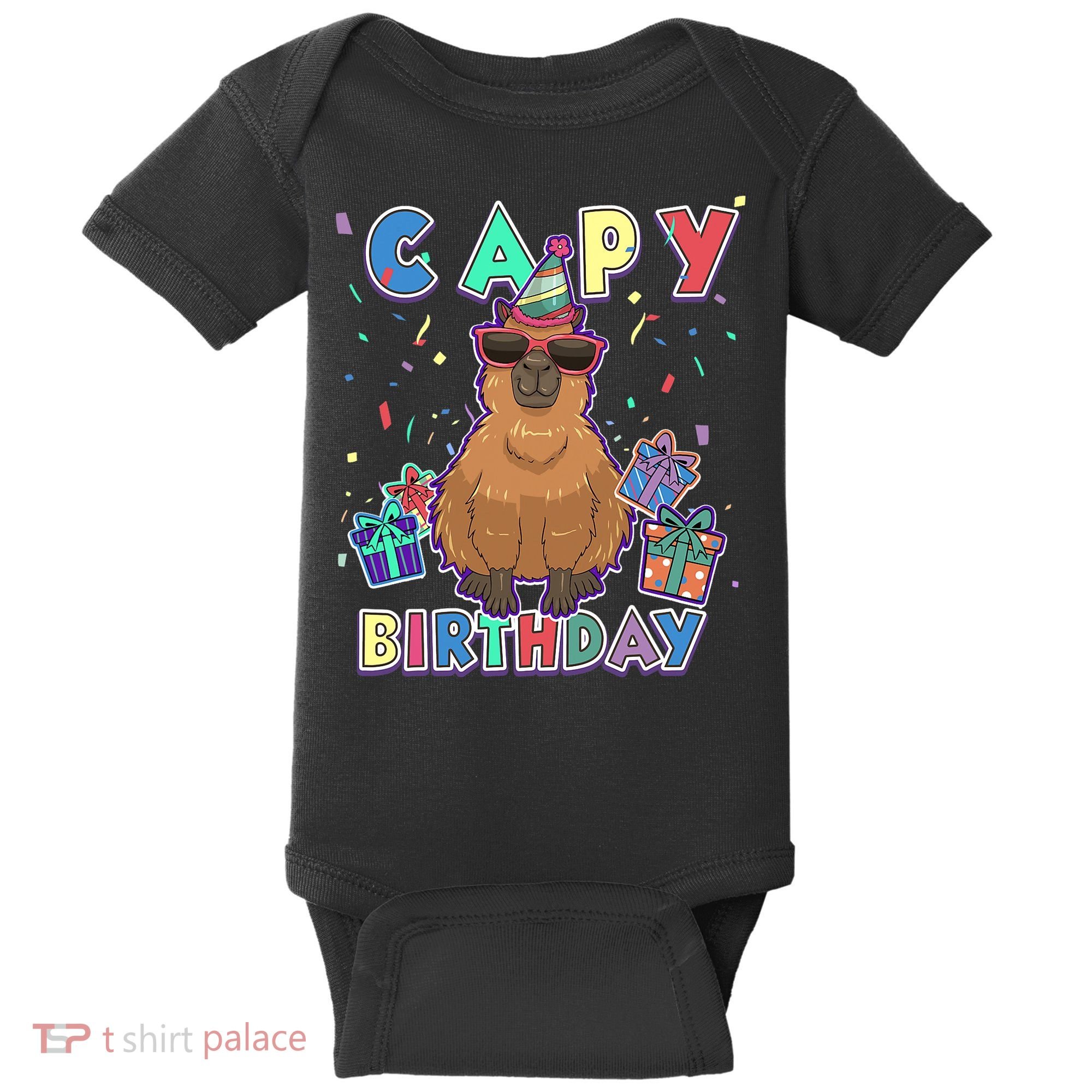 Capybara Gifts, Capy Birthday, Happy Birthday Capybara Baby Bodysuit