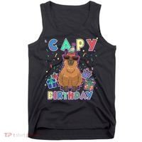 Capybara Gifts, Capy Birthday, Happy Birthday Capybara Tank Top thumb 0