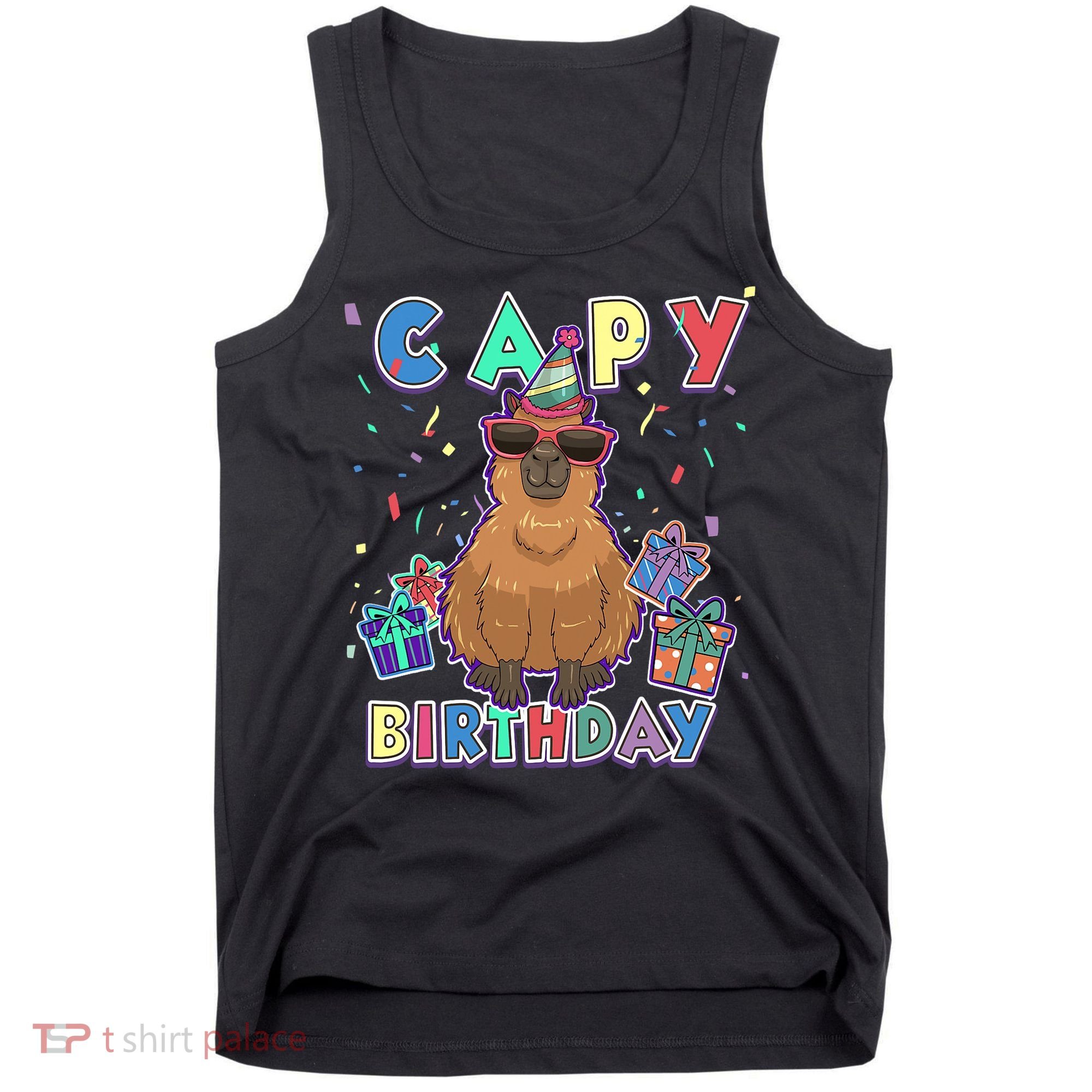 Capybara Gifts, Capy Birthday, Happy Birthday Capybara Tank Top