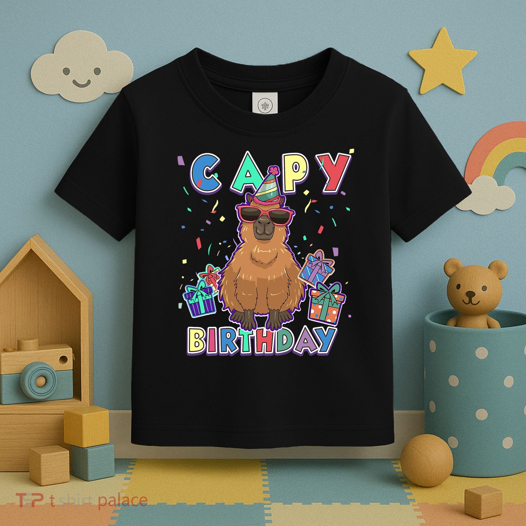 Capybara Gifts, Capy Birthday, Happy Birthday Capybara Toddler T-Shirt