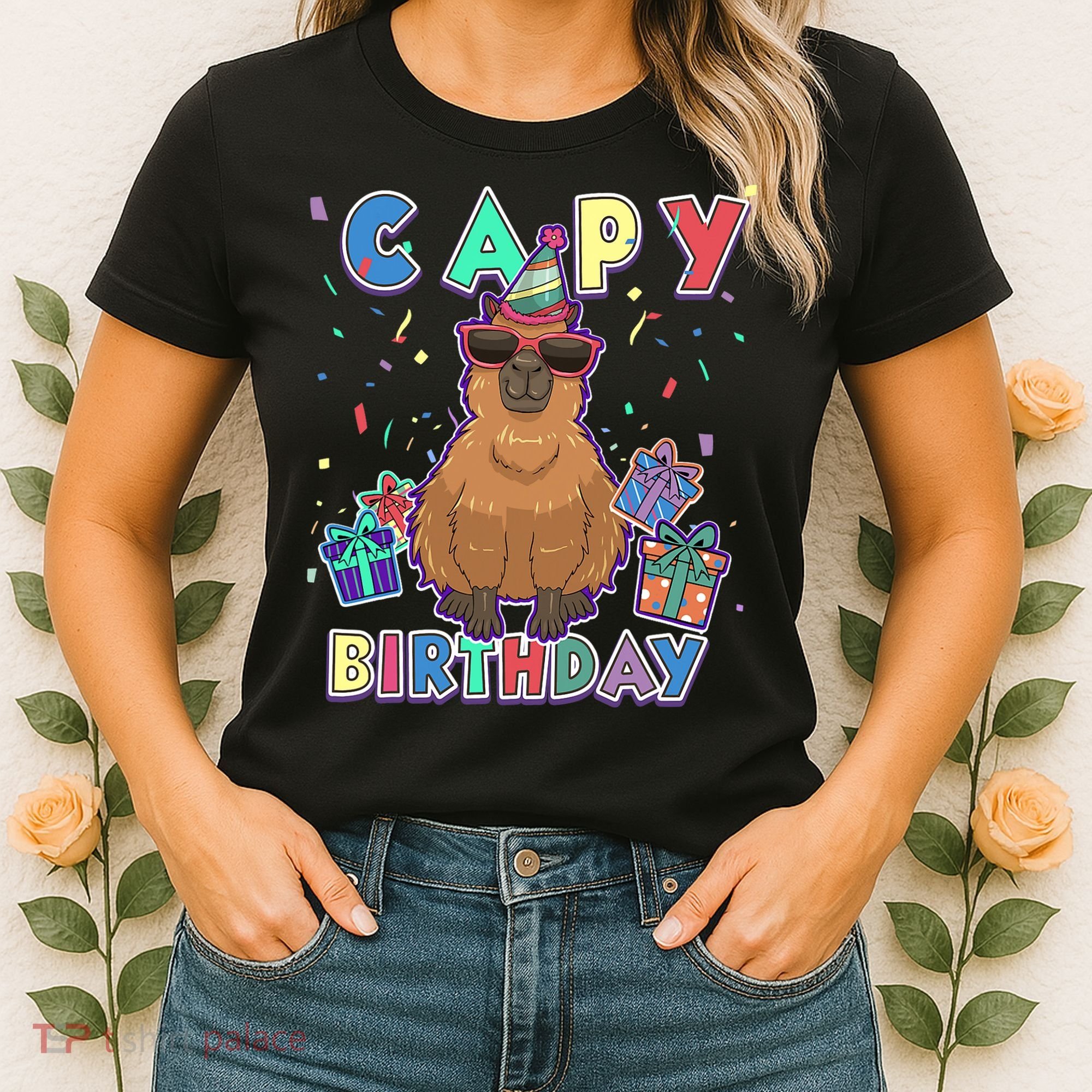 Capybara Gifts, Capy Birthday, Happy Birthday Capybara Women's T-Shirt