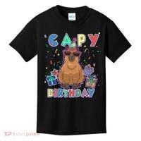 Capybara Gifts, Capy Birthday, Happy Birthday Capybara Kids T-Shirt thumb 0
