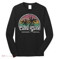 Cali Girl California Retro California Palm Trees Summer Long Sleeve Shirt thumb 0