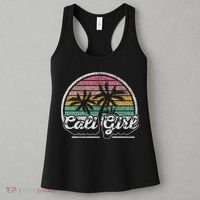 Cali Girl California Retro California Palm Trees Summer Women's Tank Top thumb 3