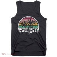 Cali Girl California Retro California Palm Trees Summer Tank Top thumb 0