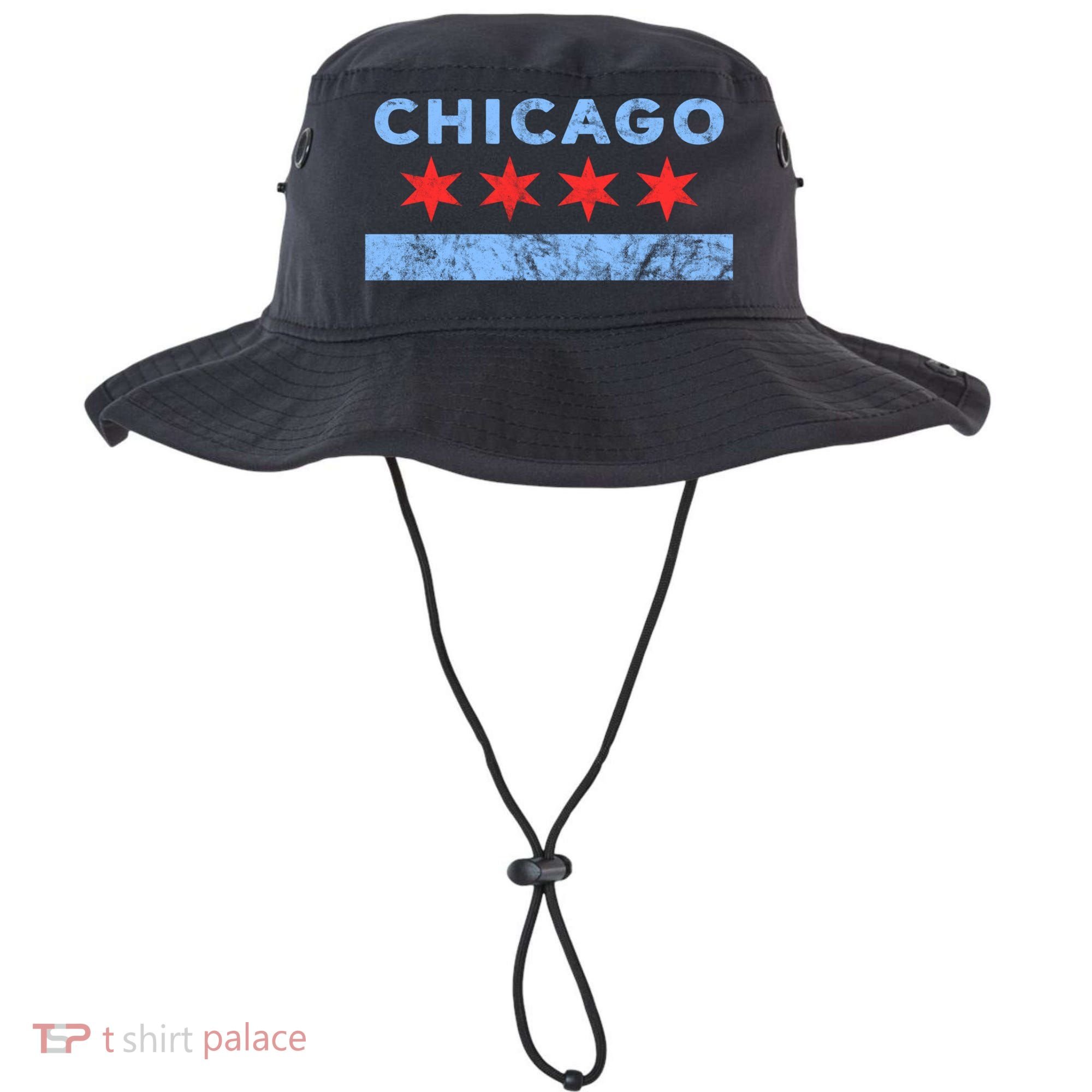 Chicago Gift Chicago Flag Gift Bucket Hat
