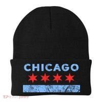 Chicago Gift Chicago Flag Gift Beanie thumb 0