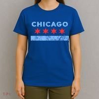 Chicago Gift Chicago Flag Gift T-Shirt thumb 4