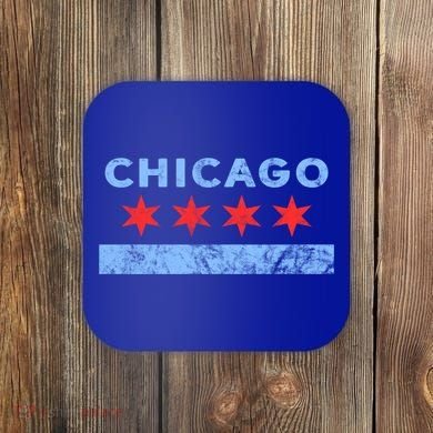 Chicago Gift Chicago Flag Gift Coaster