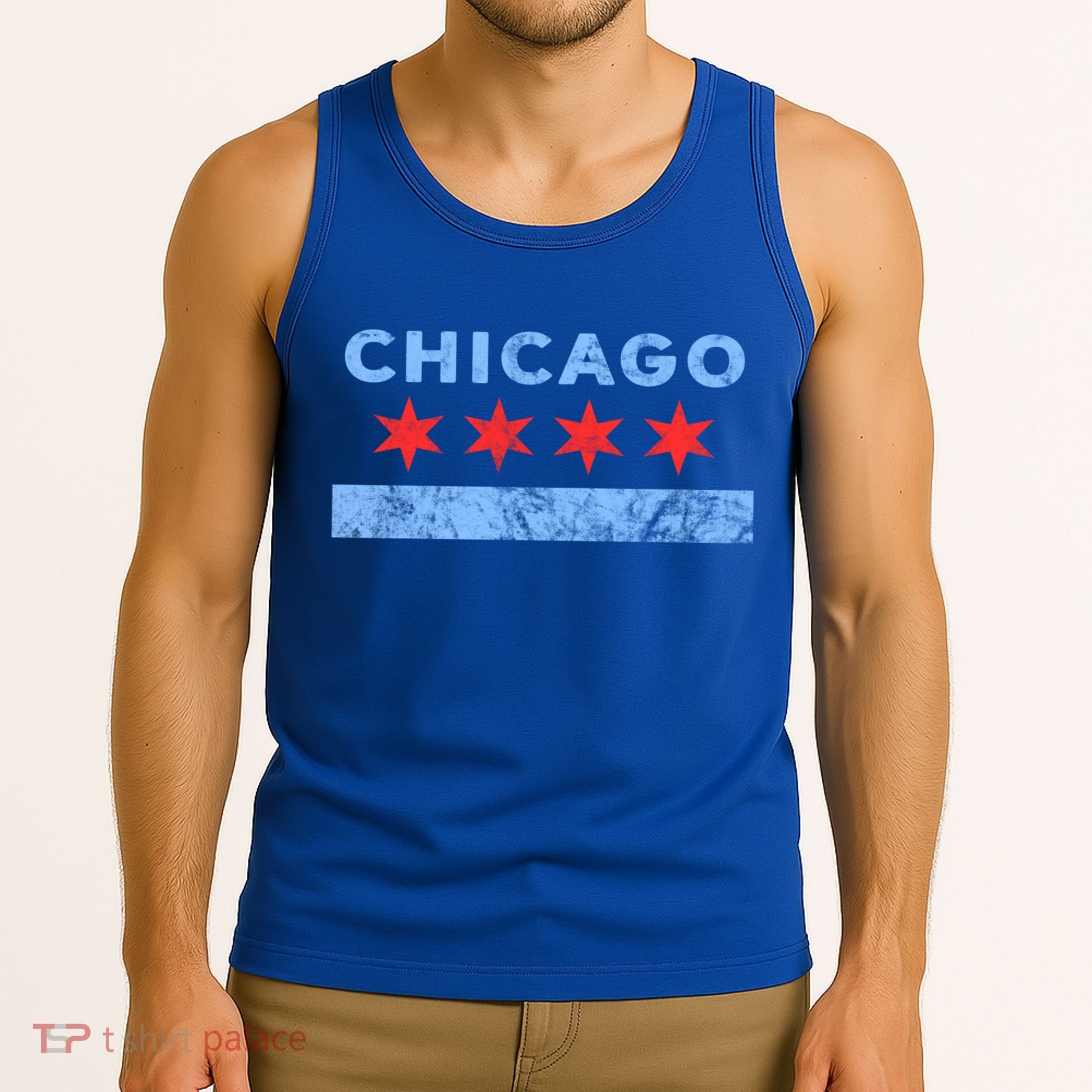Chicago Gift Chicago Flag Gift Tank Top