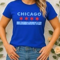 Chicago Gift Chicago Flag Gift Women's T-Shirt thumb 2
