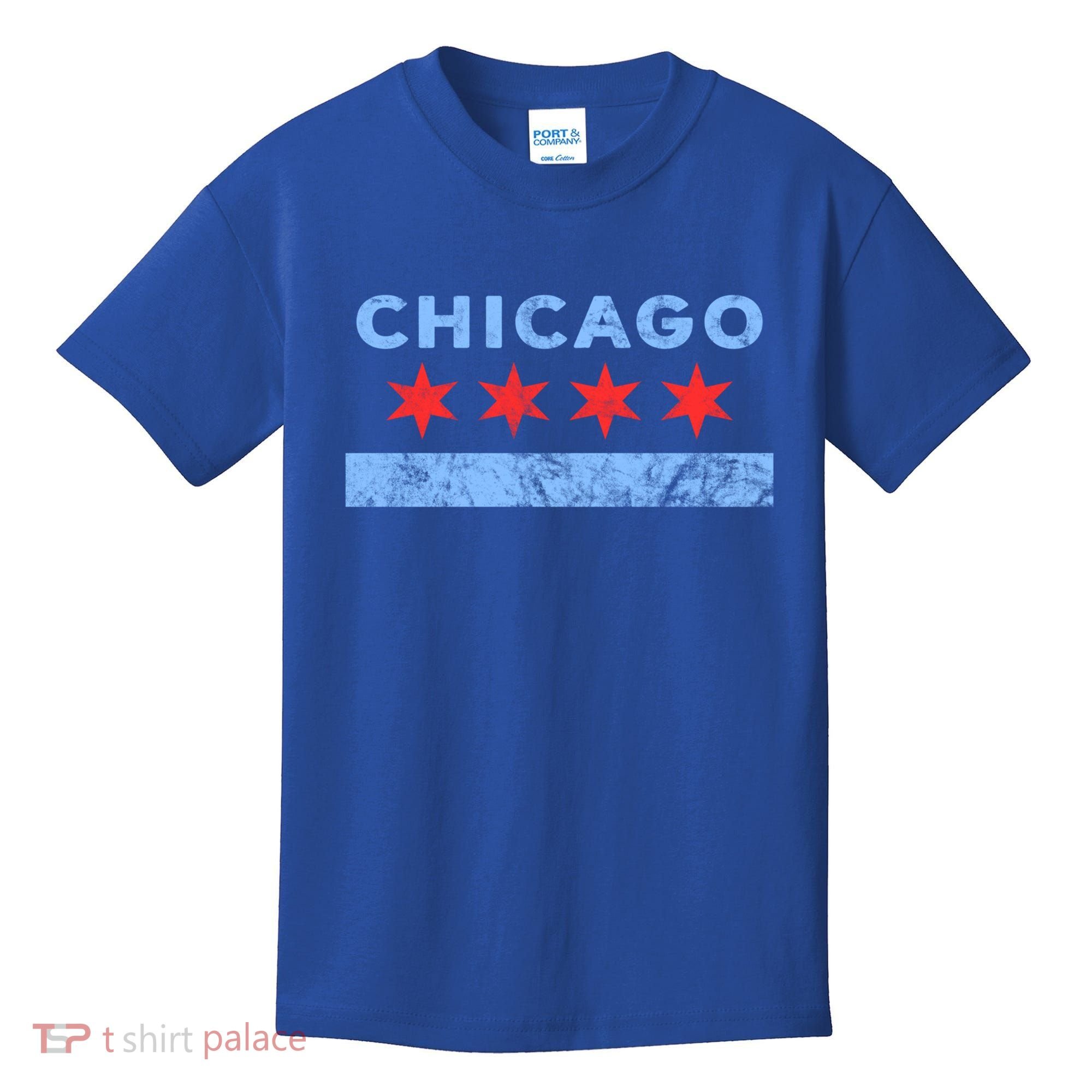 Chicago Gift Chicago Flag Gift Kids T-Shirt