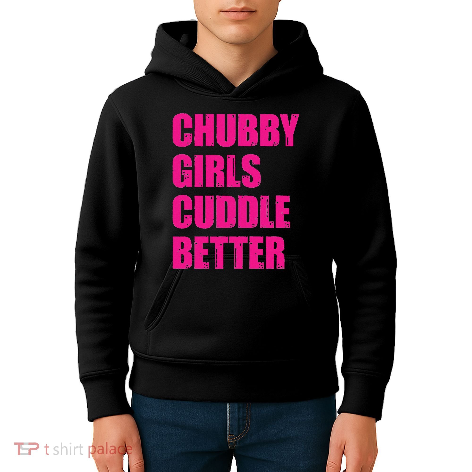 Chubby Girls Cuddle Better Kids Hoodie