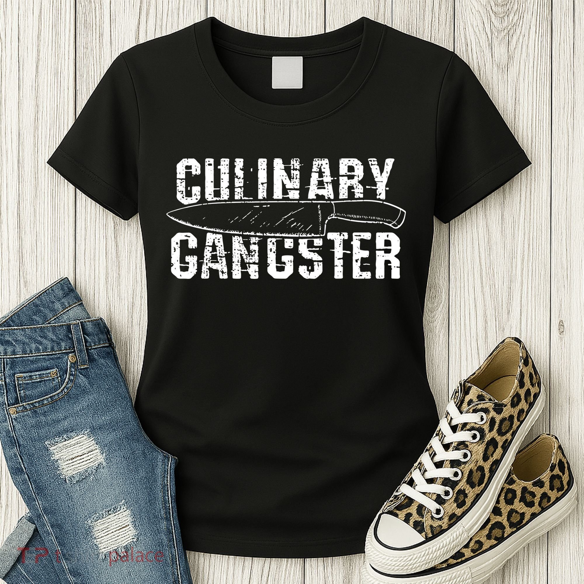 Culinary Gangster Chef Cook Kitchen Women's T-Shirt
