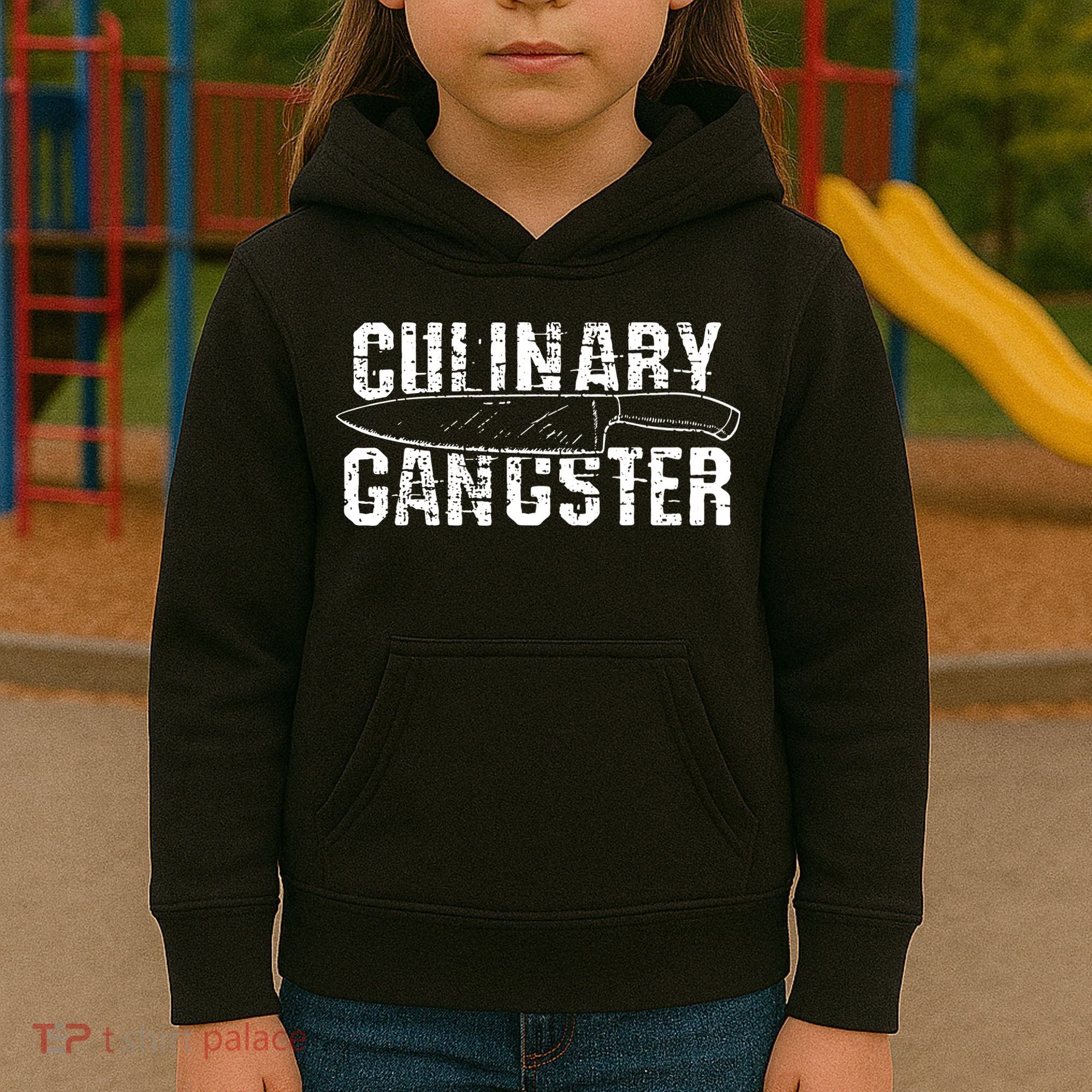 Culinary Gangster Chef Cook Kitchen Kids Hoodie