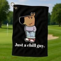 Chill Guy Golf Towel thumb 1