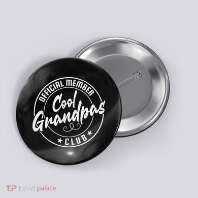 Cool Grandpas Club Member Vintage Button